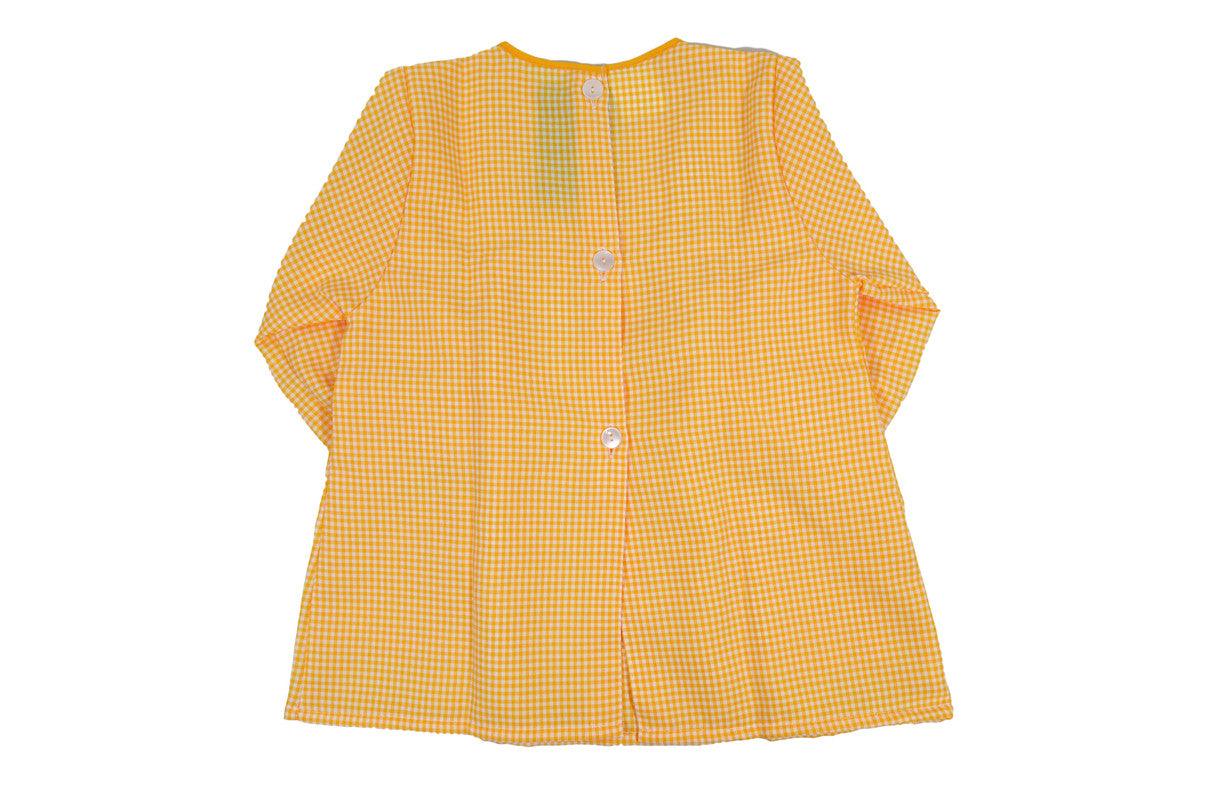 Uniforme para menina de jardim de infância amarelo - BOD HOME