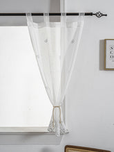 Cortina Tule Bordada com Borboletas Brancas-um par - BOD HOME