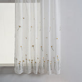 Cortina Tule Bordada com Margaridas-um par - BOD HOME