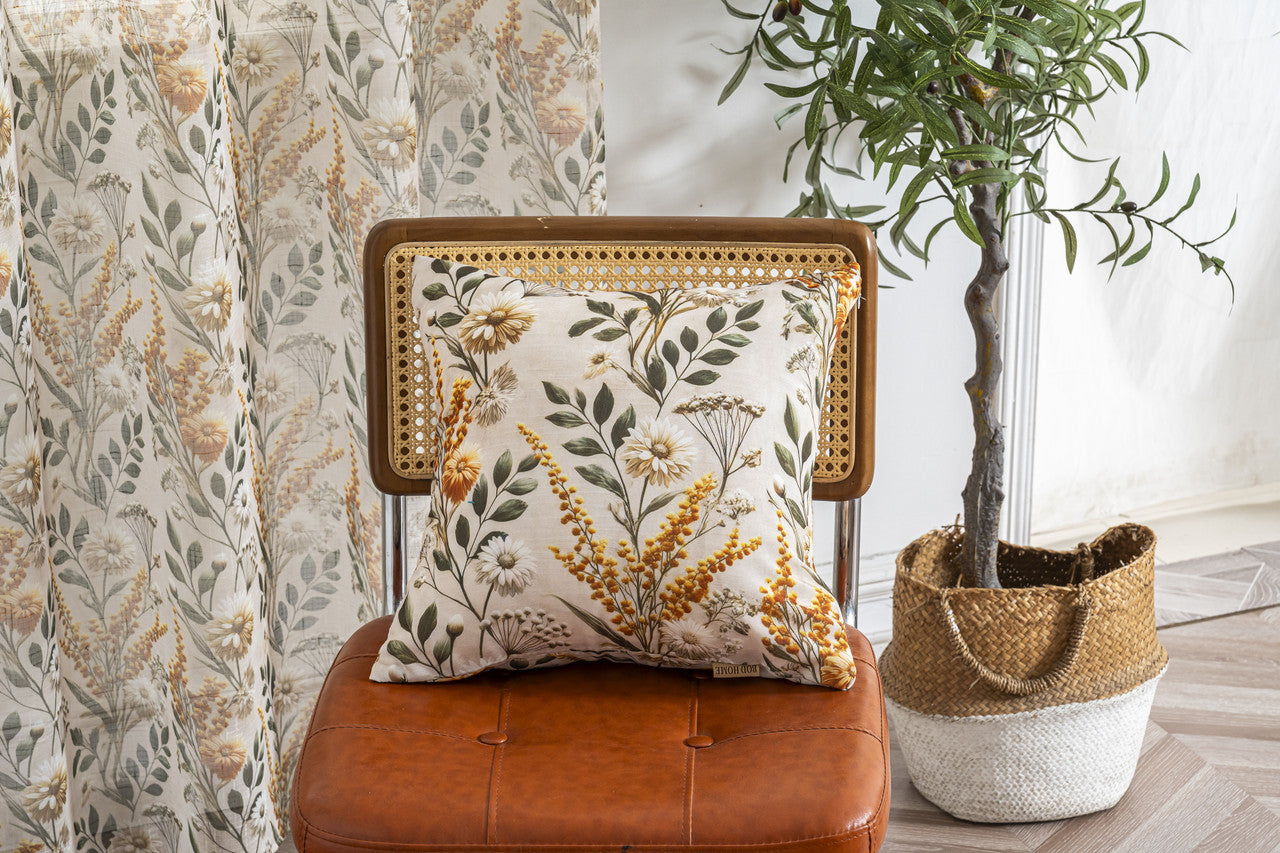Capa Almofada com Estampa Floral 45*45cm - BOD HOME