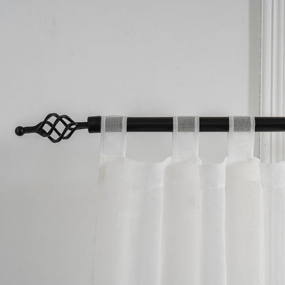 Cortina Tule Bordada com Borboletas Castanhas-um par - BOD HOME