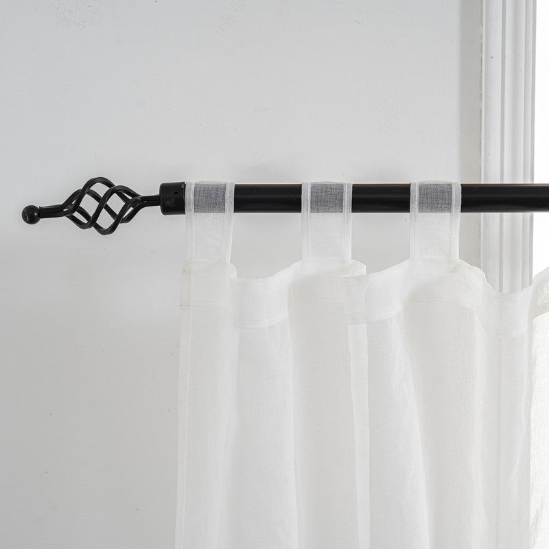 Cortina Tule Bordada com Lavandas-um par - BOD HOME