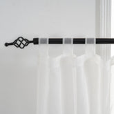 Cortina Tule Bordada com Lavandas-um par - BOD HOME