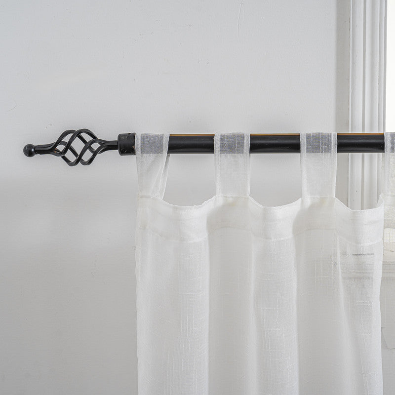 Cortina Tule Bordada com Margaridas-um par - BOD HOME