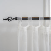 Cortina Tule Bordada com Margaridas-um par - BOD HOME