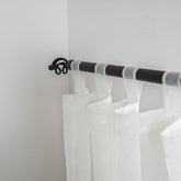 Cortina Tule Bordada com Flores do Cesto-um par - BOD HOME