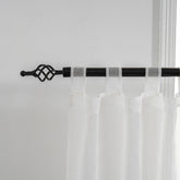 Cortina Tule Bordada com Borboletas Douradas-um par - BOD HOME