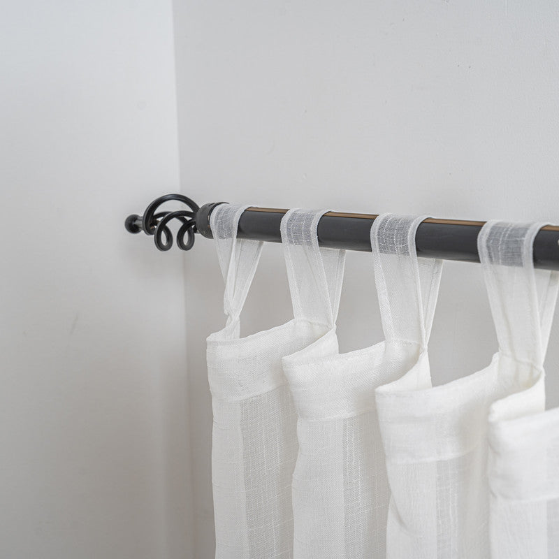 Cortina Tule Bordada com Margaridas-um par - BOD HOME