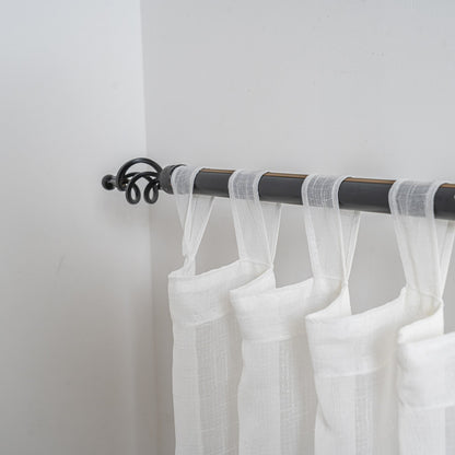 Cortina Tule Bordada com Margaridas-um par - BOD HOME