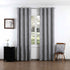 Cortina Jacquard com Bordado Cinza Escura 140*260CM-Individual- BOD HOME