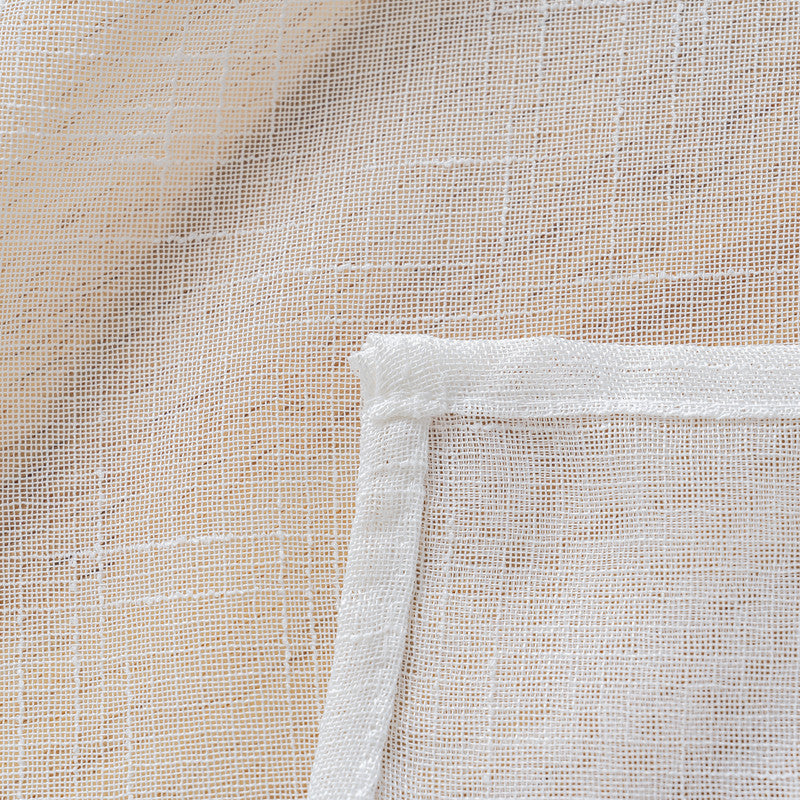 Cortina Tule Bordada com Bouquet de Lavanda-um par - BOD HOME