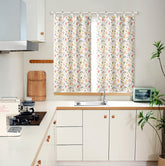 Cortina de Cozinha com Estampa de Borboletas Individual - BOD HOME