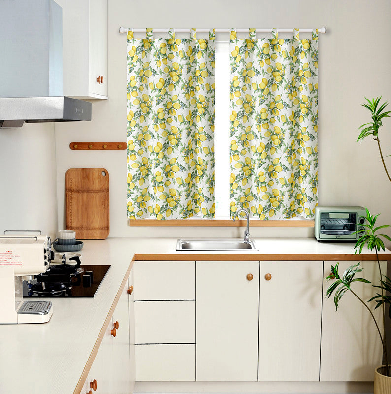 Cortina de Cozinha com Estampa de Limões Individual - BOD HOME