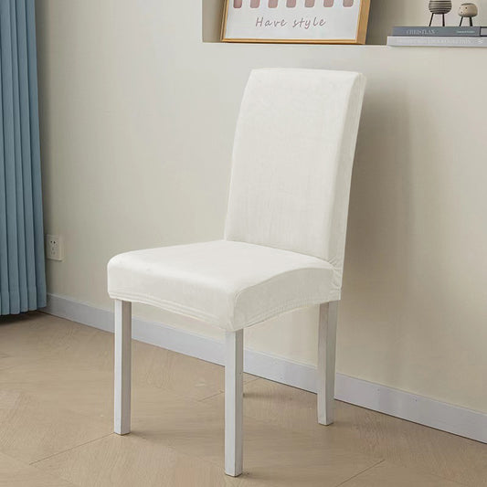 Capa Cadeira Veludo Ajustavel Branco - BOD HOME