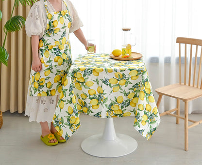 TOALHA DE MESA ANTI-NÓDOA  COM ESTAMPA DE LIMÕES QUADRADA - BOD HOME