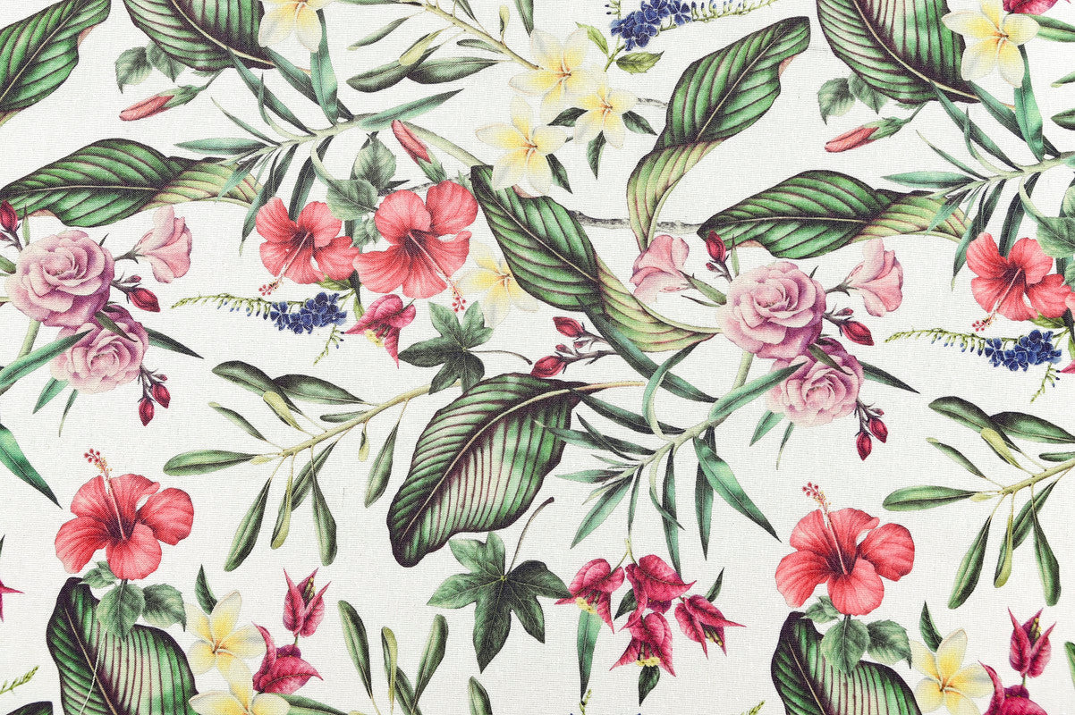 TOALHA DE MESA ANTI-NÓDOA COM ESTAMPA DE FLORES ELEGANTES REDONDA