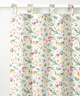 Cortina de Cozinha com Estampa de Flores de Primavera Individual - BOD HOME