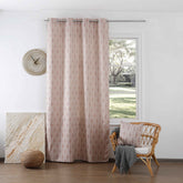 Cortina Jacquard com Bordado de Folhas Elegantes Vermelho 140*260CM-Individual- BOD HOME