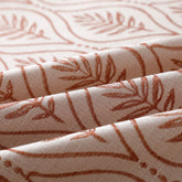 Cortina Jacquard com Bordado de Folhas Elegantes Vermelho 140*260CM-Individual- BOD HOME