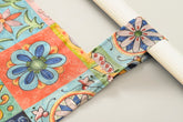 Cortina de Cozinha com Estampa de Flores Variadas Individual - BOD HOME
