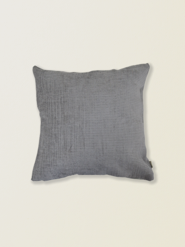 Funda de cojín de chenilla gris t.aprox:45*45cm