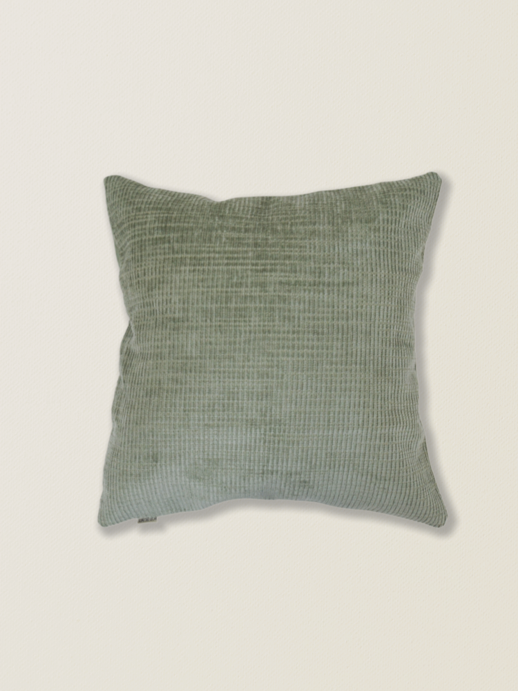 Funda de cojín de chenilla verde t.aprox:45*45cm