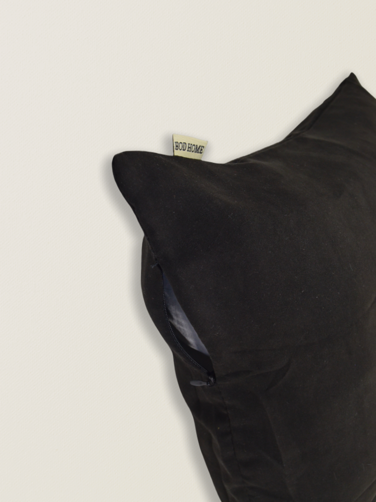 Funda de cojín de ante negro t.aprox:45*45cm