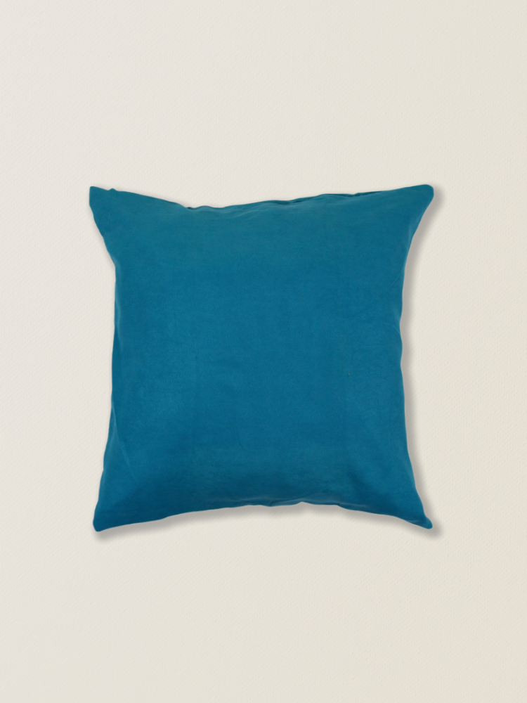 Tamaño de la funda de cojín de gamuza azul: aproximadamente 45*45 cm