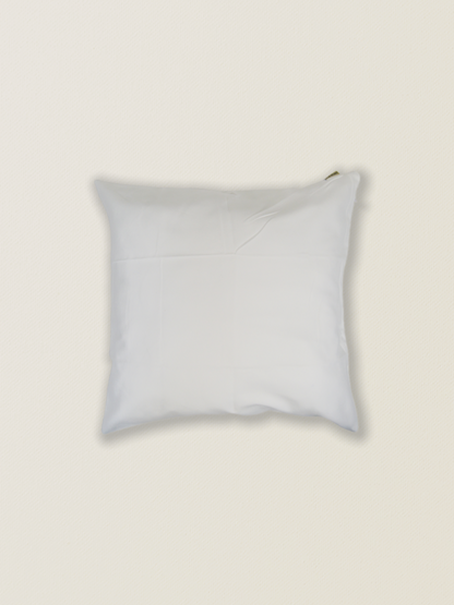 Funda de cojín de ante blanco t.aprox:45*45cm