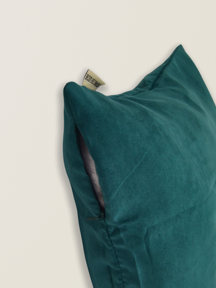 Tamaño de la funda de cojín de gamuza verde: aproximadamente 45*45 cm