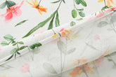 Cortina de Cozinha com Estampa de Flores de Primavera Individual - BOD HOME