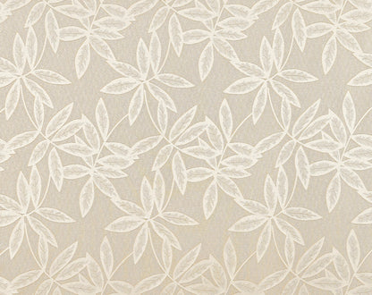 Cortina Jacquard com Estampa de Folhas Outono Bege 140*260CM-Individual- BOD HOME