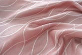 Cortina Jacquard Brilhante Rosa-pêssego com Design de Ondas 140x260cm-Individual - BOD HOME