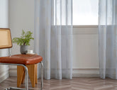 Cortina Estampada 3D Dourada Folhas Simples Azul 140x260CM-Individual - BOD HOME