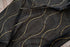 Cortina Estampada 3D Dourada-Linha Ondulada Preta 140x260CM-Individual - BOD HOME