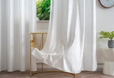 Cortina Jacquard Brilhante Branca com Design de Ondas 140x260cm-Individual - BOD HOME