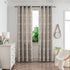 Cortina Jacquard Cinza com Borboletas em Linho Grosso 140x260cm-Individual - BOD HOME