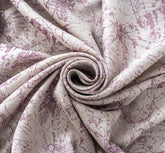 Cortina Jacquard Cor de Rosa com Borboletas em Linho Grosso 140x260cm-Individual - BOD HOME
