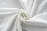 Cortina Opaca Jacquard Flores Branca 140x260CM-Individual - BOD HOME
