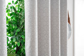 Cortina Opaca Jacquard Flores Cinza 140x260CM-Individual - BOD HOME
