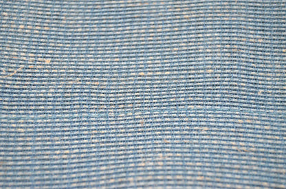 Cortina em Tecido de Linho Azul com Detalhes 140x260cm-Individual - BOD HOME