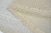 Cortina em Tecido de Linho Bege com Detalhes 140x260cm-Individual - BOD HOME