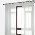 Cortina em Tecido de Linho Branca com Detalhes 140x260cm-Individual - BOD HOME