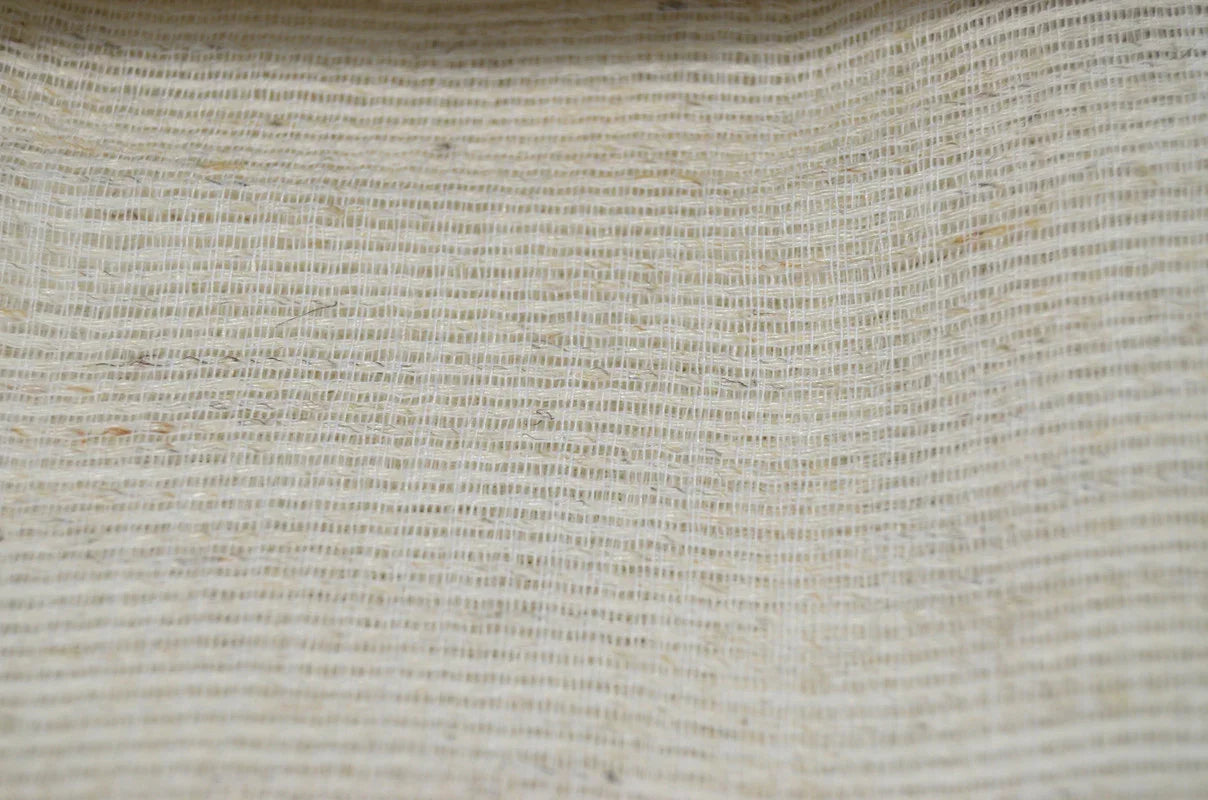 Cortina em Tecido de Linho Branca com Detalhes 140x260cm-Individual - BOD HOME