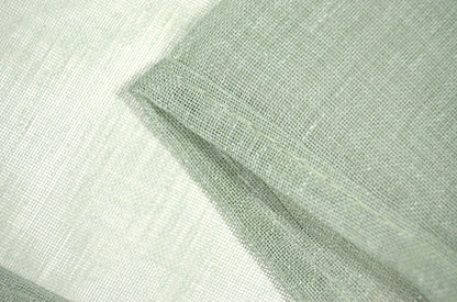 Cortina em Tecido de Linho Verde com Detalhes 140x260cm-Individual - BOD HOME