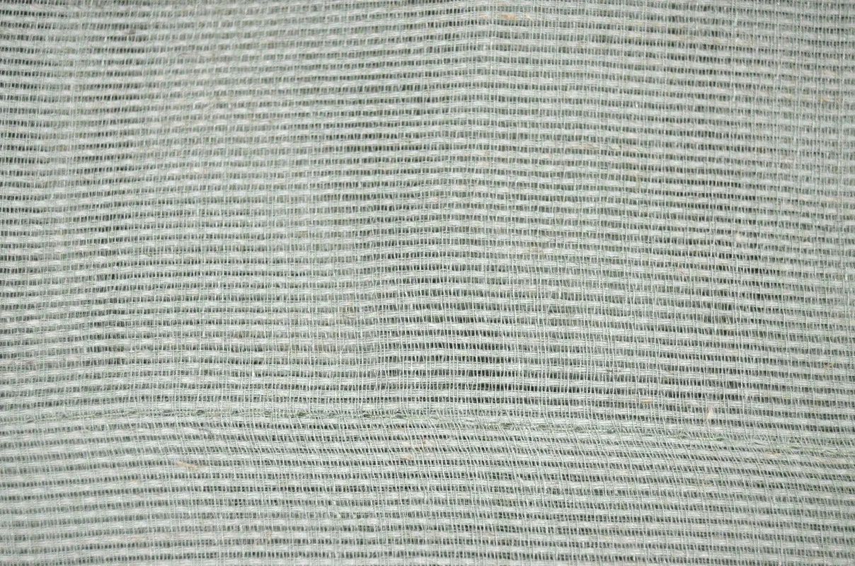 Cortina em Tecido de Linho Verde com Detalhes 140x260cm-Individual - BOD HOME