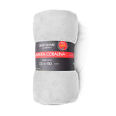 Manta de flanela Cinzento Prateado - BOD HOME