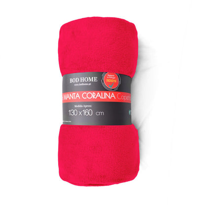 Manta de flanela Vermelho - BOD HOME