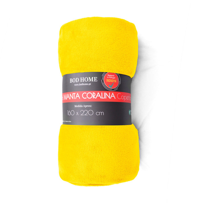 Manta de flanela Amarelo Gengibre