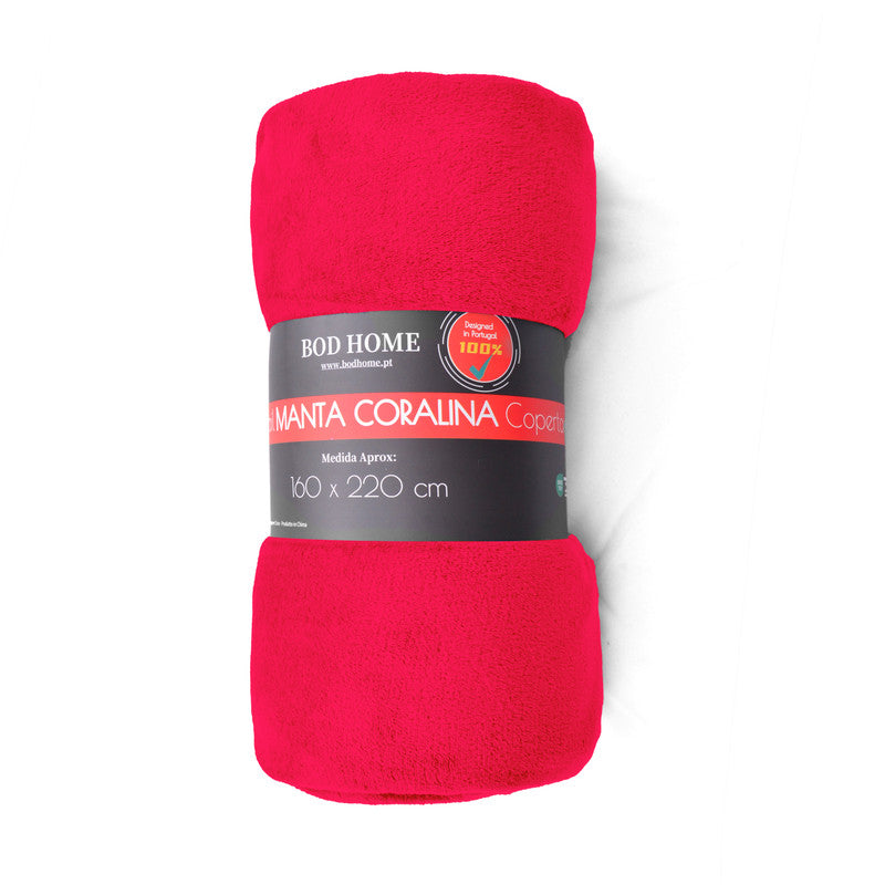 Manta de flanela Vermelho